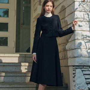 제로스트릿 [SSG단독][2컬러] (SET)솔리드 트위드 자켓+스커트 (ZMFFST451)