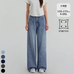 포레스트핏 / (봄찐스판2탄) 밴딩 와이드 데님 팬츠 (5color)