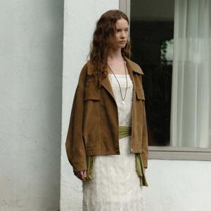 온앤온 [예약/S-3월 31일 출고][정채연 착용] 스웨이드 봄버 점퍼 NEL6XM801_95