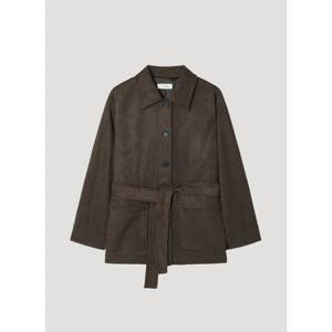 쉬즈미스 벨티드 스웨이드 트렌치 코트 (SWWBYP32020)