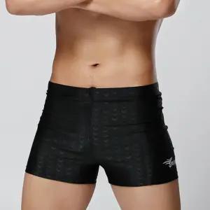 남성 3부 실내 수영복 블랙 사각 수영복 남자 수영장 강습용 XL