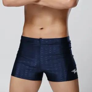 남성 3부 실내 수영복 네이비 사각 수영복 남자 수영장 강습용 XL