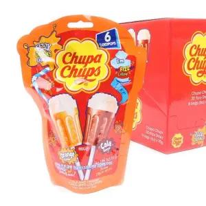 츄파춥스 피즈캔디 90g(1타 8개입)/캔디/미니/사탕/디저트/스틱/막대/대용량/간식사탕/간식/답례품/드럼통