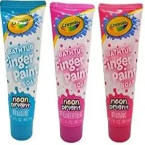 크레욜라 네온 브라이트 욕조 핑거 페인트 비누 (3종 세트)
