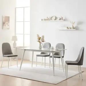 동서가구 델리 A형 세라믹 1400 4인용 식탁세트 DF925113