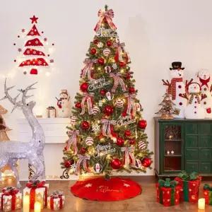 대형 크리스마스 눈꽃트리 풀세트 270cm 해피롤리팝장식 장식품 만들기 성탄절소품 홈파티 파티용품