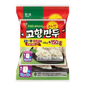 해태제과 얇은피 고향만두 630g+150g