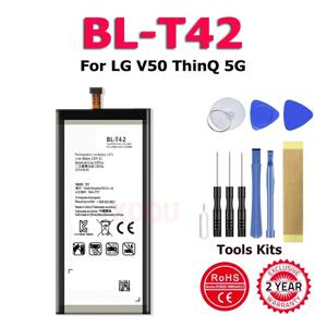 LG V50 ThinQ 5G V50ThinQ BL T42 LM-V500 V500N V500EM V500xm 휴대 전화 용 배터리 재고 있음 Bateria