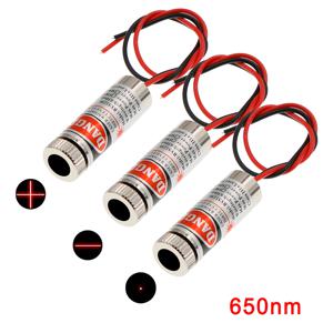 초점 길이 조절 가능한 레이저 포인트 라인, 크로스 레드 라인, 산업 모듈, 650nm, 5mW