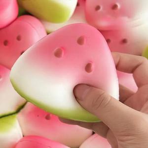 Squishy Watermelon Fidget Toy 안티 스트레스 느린 상승 과일 핀치 스퀴즈 스트레스 릴리버 재미 있은 압력 감속기 소품