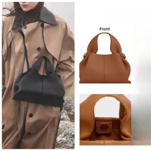 클라우드 백 클래식 럭셔리 천연 가죽 비즈 핸드백, 유럽 및 미국 고급 레트로 여성 핸드백, 숄더백