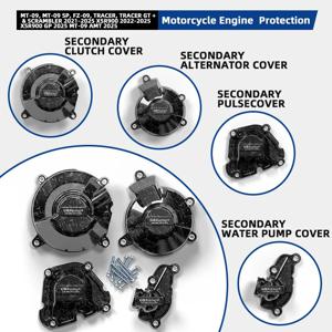 오토바이 액세서리 GBRacing 오토바이 엔진 보호 장치 – YAMAHA MT09 TRACER XSR900 2021-2025 커버 오토바이에 적합
