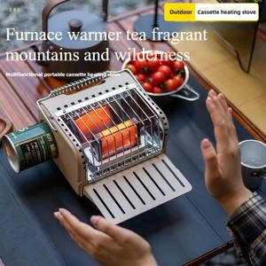 야외 미니 난방 난로 캠핑 가스 스토브 낚시 캠핑 히터 야외 휴대용 자동차 2024 겨울 캠핑 야외 용품