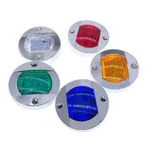 RGBW 6LED 12V 원형 요트 선박용 LED 선미등, 선실 데크 조명등, 선박 내부 캐빈 조명, 방수