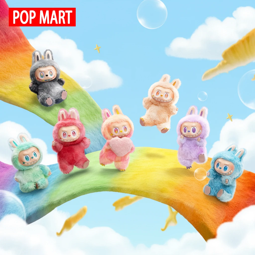 라부부 인형 - 완벽한 선물 - 마카롱 색상, 100% 정품. 어린이, 가족, 친구들에게 완벽한 선물입니다.