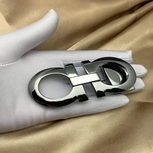 고급 남성용 명품 벨트 버클 헤드, 플랫형 페라가모 벨트 대체품, 순수 구리 플레이트 버클 35cm 액세서리에 적합