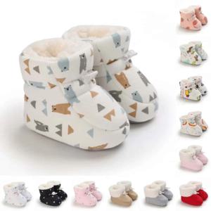 신생아 겨울 두껍고 푹신한 발 커버 유아 및 어린이용 부드러운 밑창 워킹 슈즈 아기 따뜻한 워킹 슈즈