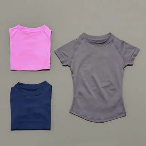 HISTELLO 임팩트 반팔 탑 심리스 요가 레오타드 여성 러닝 스포츠 티셔츠 운동복 피트니스 스포츠 베스트