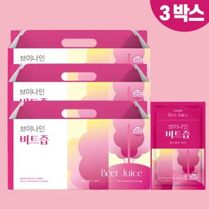브이나인 국내산 물 없이 만든 착즙 비트즙 100mL X 25포 3박스