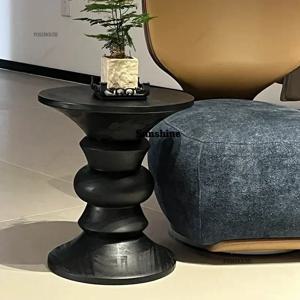 현대식 원목 커피 테이블 북유럽 가구 거실 소파 사이드 테이블 침실 침대 옆 테이블 심플 홈 레저 스툴