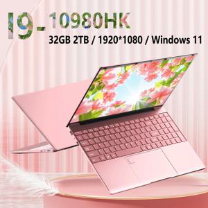 15.6인치 노트북 인텔 코어 i9-10980HK 윈도우 11 프로 32GB DDR4 M.2 2048TB SSD 울트라북 컴퓨터 지문인식 잠금해제 WIFI 5 BT