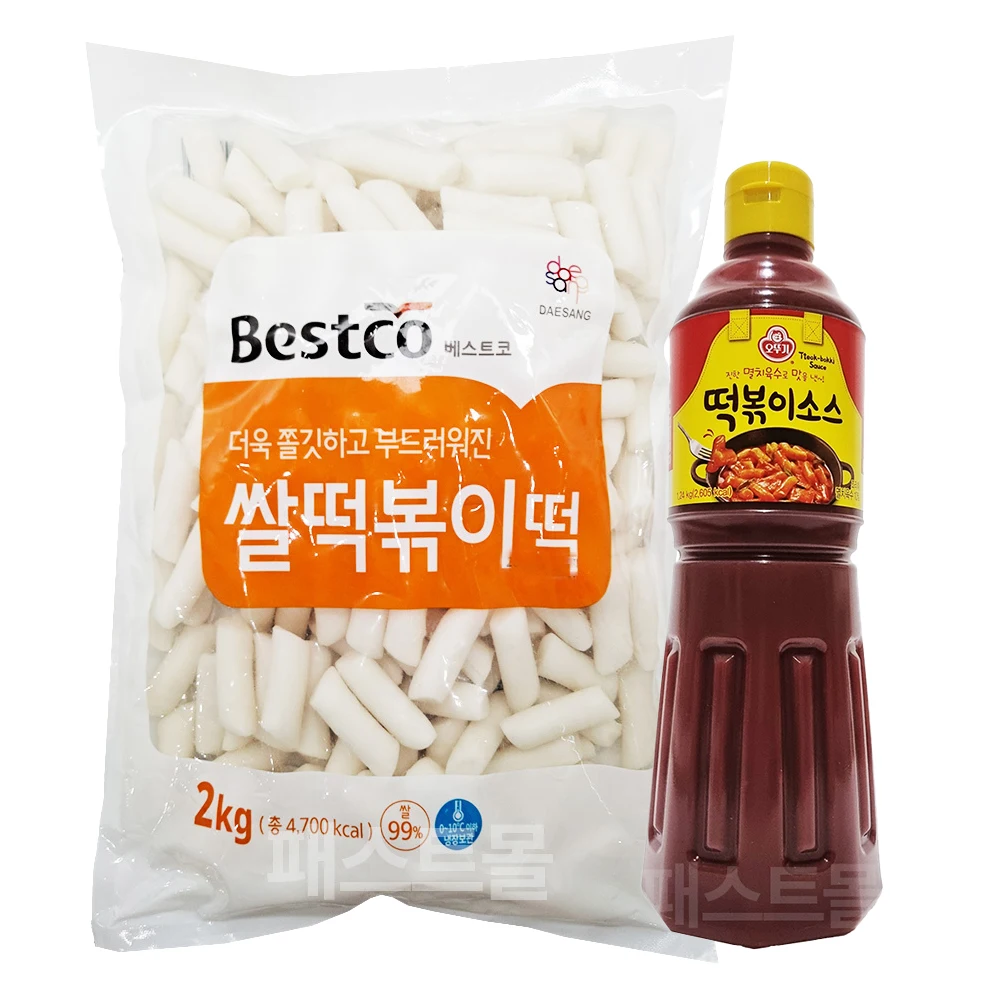 이거다 떡볶이소스 1.24kg + 쌀 떡볶이 2kg 세트