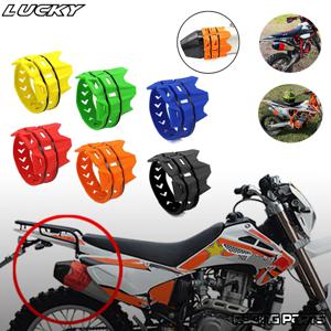 범용 배기 보호 커버 KTM SX EXC Motocross Dirt Pit Bike 용 오토바이 배기 머플러 소음기 보호대 가드