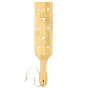 34cm 대나무 나무 패들 가벼운 놀이를 위한 공기 흐름 구멍이 있는 경량 얇은 나무 패들, 승마 승마 배트