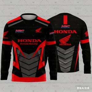 2025 남성 및 여성용 모터사이클 스피드 어드벤처 혼다 라이딩 긴팔 티셔츠 여름용 빠른 건조 긴팔 티셔츠