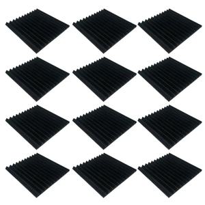 [A38F!NEW!】 12개 어쿠스틱 폼 스튜디오 고밀도 방음 폼 흡음재 도어 절연재 홈 데코레이션