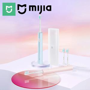 MIJIA T200/T200C 음파 전동 칫솔, 2가지 모드, 2개의 칫솔모, 미백 칫솔, USB-C 25일 배터리, IPX7 방수