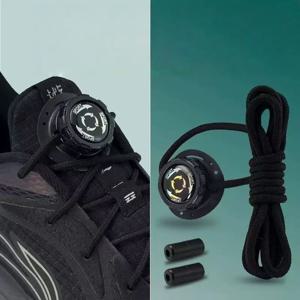 부메랑 디자인 노타이 슈 락스, 스포츠 및 아웃도어에서 빠른 핏 조정을 위한 회전 버클