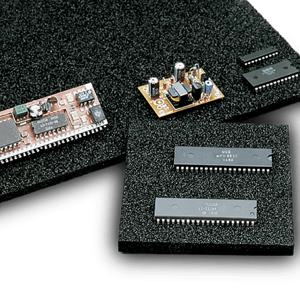 블랙 ESD 고밀도 IXPE 스폰지 PCB 보드 수리 매트 솔더 스탠드 매트, 반도체 IC 칩 스토리지 보드, 79X79MM