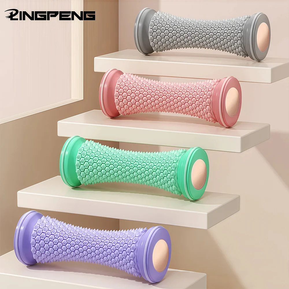 발바닥 마사지 롤러, 족저근막염 및 발뒤꿈치 아치 통증 완화, 발바닥 반사요법 마사지기, 허리, 다리, 손 근육 이완, 온열 기능