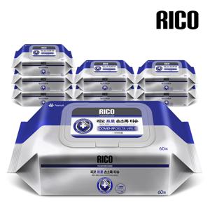 리꼬 프로 손소독티슈 캡형 60매 x 8팩