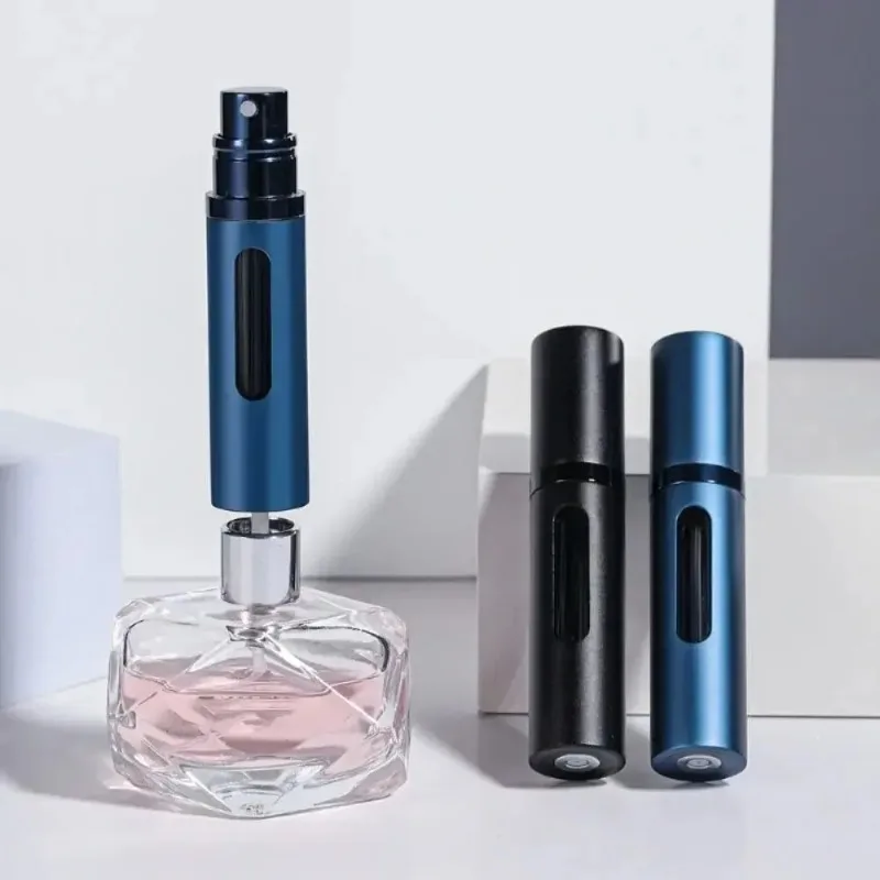 5ml 미니 휴대용 리필 가능 향수병, 스프레이 향 펌프가 있는 여행용 화장품 용기, 향수 에센스용 분무기