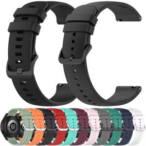 20mm 22mm 시계줄 (화미 아마즈핏 밸런스 bip GTR 4 2 bip 6 스포츠용 실리콘 시계줄, 가민 베뉴 Sq 2 베뉴 3 팔찌용)