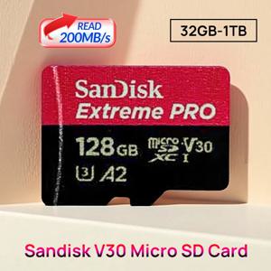 샌디스크 익스트림 프로 microSD 메모리 카드 64GB 128GB 256GB 512GB 1TB 맥스 엔듀런스 TF 카드 풀 HD 4K 액션캠 또는 드론용