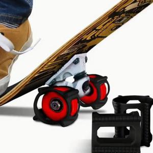 초보자용 4개/세트 스케이트보드 휠 커버 돌핀 점핑 아티팩트 리테이너 휠 락 트레이너 스케이트보드 보조기구