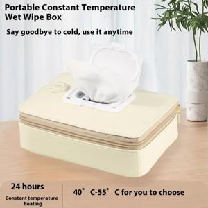 부드러운 아기 물티슈 디스펜서 난방 상자 신생아 젖은 웨이프 더 따뜻한 조절 가능한 넓은 용량 사용 a2ub
