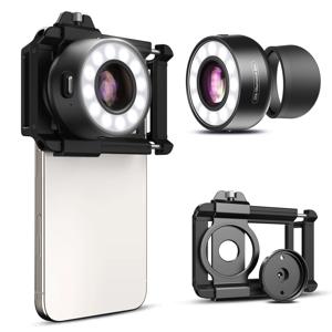 APEXEL 새로운 120X 휴대용 현미경 보석 렌즈(아이컵/조명 LED 조명/아이폰/안드로이드 스마트폰용 범용 클립 포함)