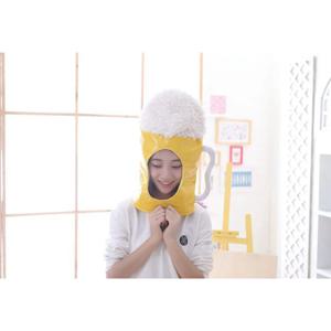 맥주잔 모양 헤드웨어 재미있는 코스프레 만화 모자 겨울 파티 의상 액세서리 사진 소품 따뜻하고 편안한 헤드기어 할로윈