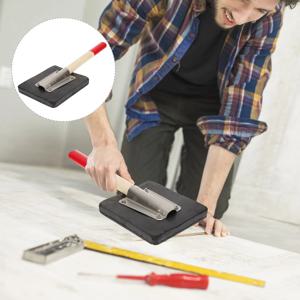 라미네이트 비닐 플랭크 바닥재 설치용 고무 태핑 블록 나무 손잡이 내구성 있는 바닥 시공 도구 태핑 블록