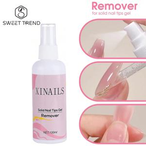 100ml 틀린 손톱 팁 솔리드 접착제 젤 리무버 네일 액체 리무버를 부드럽게하기 쉬운 손톱 젤 가짜 팁 리무버 도구