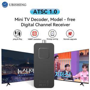 미니 디지털 TV 컨버터 박스 HD FTA ATSC 튜너 USB 멀티미디어 PVR 녹화 EPG TV 뒤에 숨기기 가능 한국 캐나다 멕시코 미국 지원