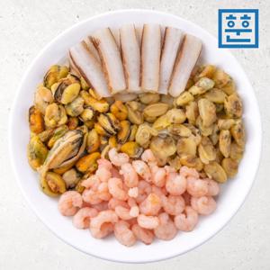 [훈훈수산] 냉동 해물모듬 600g / 완벽 손질 / 새우살/홍합살/바지락살/오징어살