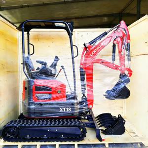XT18 유압식 미니 굴삭기 1.8톤 중국산 농장용 미니 굴삭기 EPA 쿠보타 엔진 1850kg 캐빈 미니 굴삭기 유럽 맞춤형