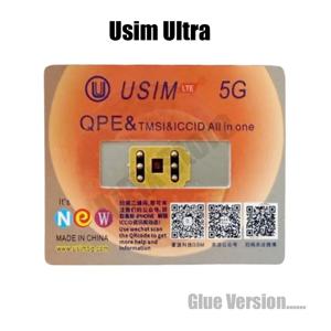 오리지널 유심 울트라 QPE 이심 모드 스티키 테이프 포함 아이폰 12미니 13미니 16 15 14 X 8 7 iOS18 iOS26용