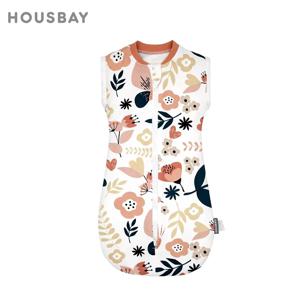 신생아 민소매 속싸개 얇은 순면 봄 여름 방풍 수면조끼 (0-6개월 유아용)
