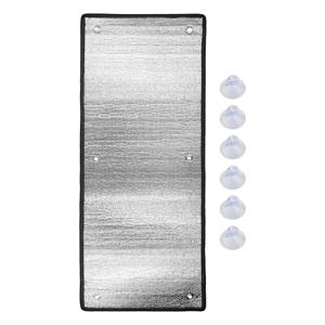 이중 알루미늄 호일 창문 단열 필름 6mm 두께 방열 프라이버시 차양막 (실내 지붕/창틀용, 99% 자외선 차단)